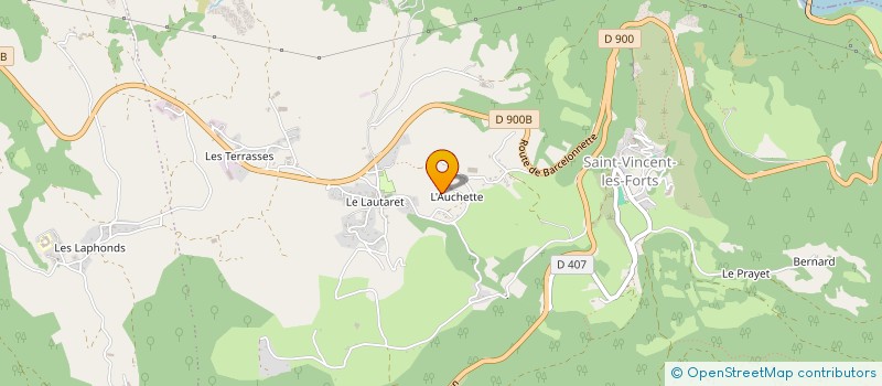 localisation de l'entreprise MONSIEUR SEBASTIEN LEVEQUE  UBAYE-SERRE-PONCON