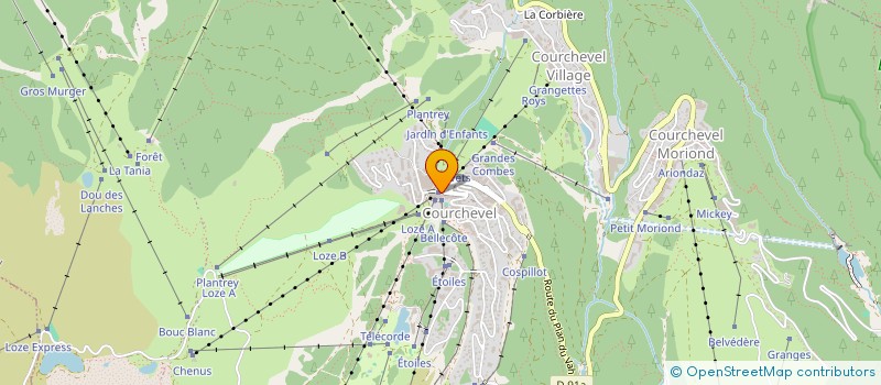 localisation de l'entreprise MONSIEUR SEBASTIEN LIBERA à COURCHEVEL