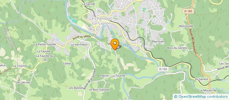 localisation de l'entreprise MONSIEUR SEBASTIEN LIEVRE à LE CHAMBON-SUR-LIGNON