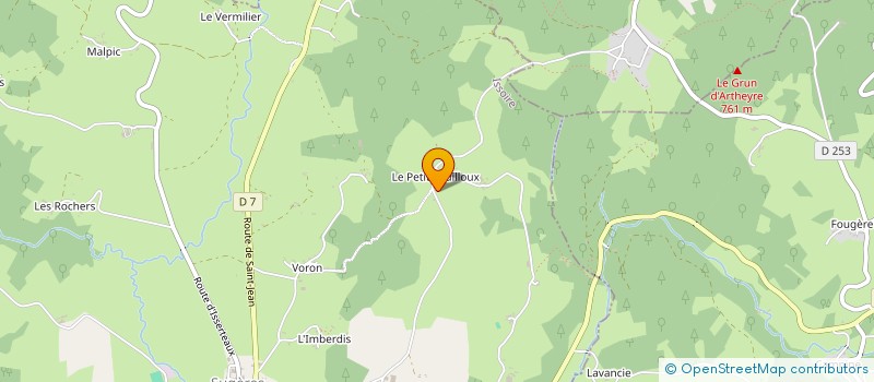 localisation de l'entreprise MONSIEUR SEBASTIEN LIOTIER  SUGERES