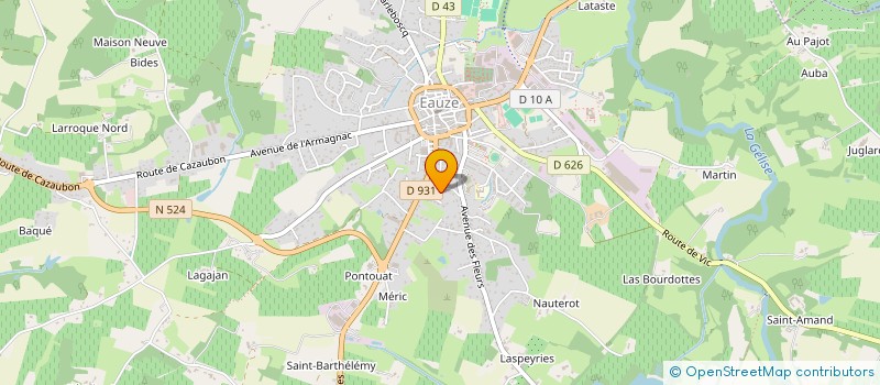 localisation de l'entreprise MONSIEUR SEBASTIEN LLAMAS à EAUZE
