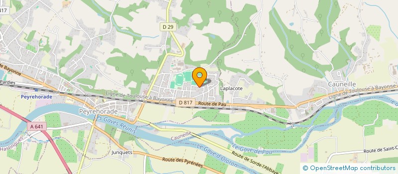 localisation de l'entreprise MONSIEUR SEBASTIEN LLESET  PEYREHORADE