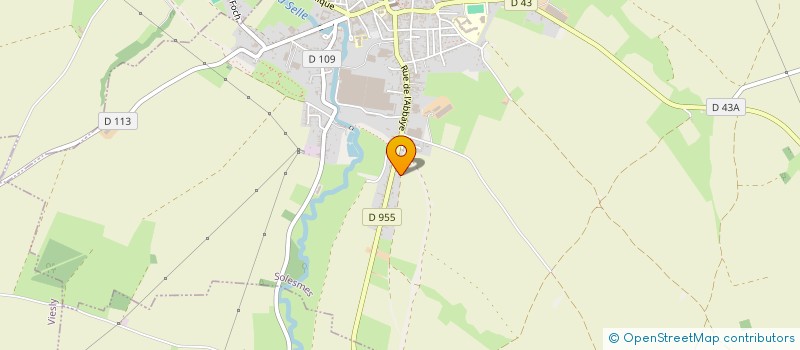 localisation de l'entreprise MONSIEUR SEBASTIEN LOBRY  SOLESMES