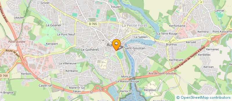 localisation de l'entreprise MONSIEUR SEBASTIEN LOMBARD à AURAY