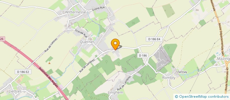 localisation de l'entreprise MONSIEUR SEBASTIEN LORTHIOS  QUERNES