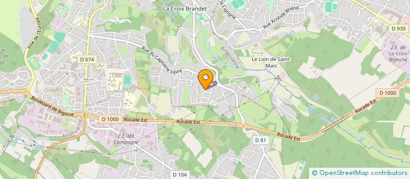 localisation de l'entreprise MONSIEUR SEBASTIEN LOTTE à ANGOULEME