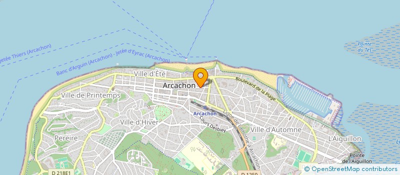 localisation de l'entreprise MONSIEUR SEBASTIEN LOUCHARD  ARCACHON