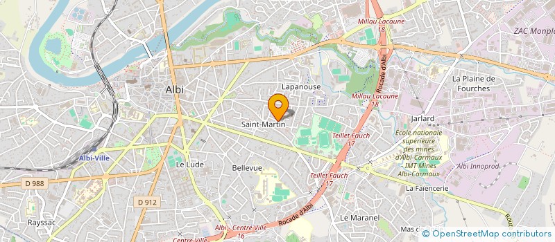 localisation de l'entreprise MONSIEUR SEBASTIEN LOURENCO à ALBI