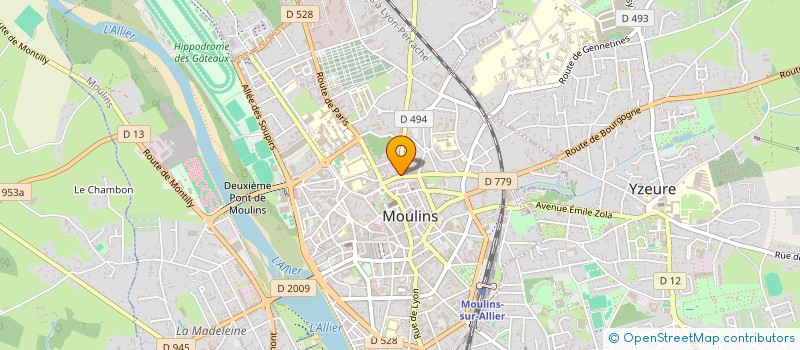 localisation de l'entreprise MONSIEUR SEBASTIEN LOYER à MOULINS