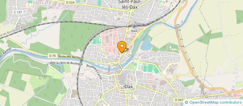 localisation de l'entreprise MONSIEUR SEBASTIEN LUBET à DAX