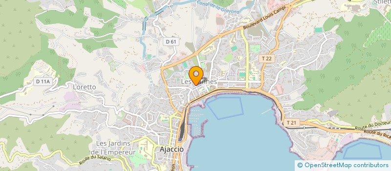 localisation de l'entreprise MONSIEUR SEBASTIEN LUBRANO à AJACCIO