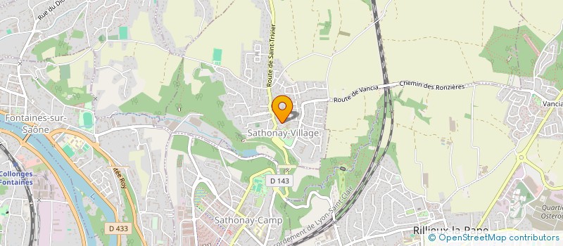 localisation de l'entreprise MONSIEUR SEBASTIEN LUC  SATHONAY-VILLAGE