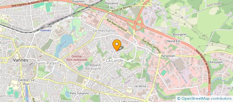 localisation de l'entreprise MONSIEUR SEBASTIEN LUCAS à VANNES
