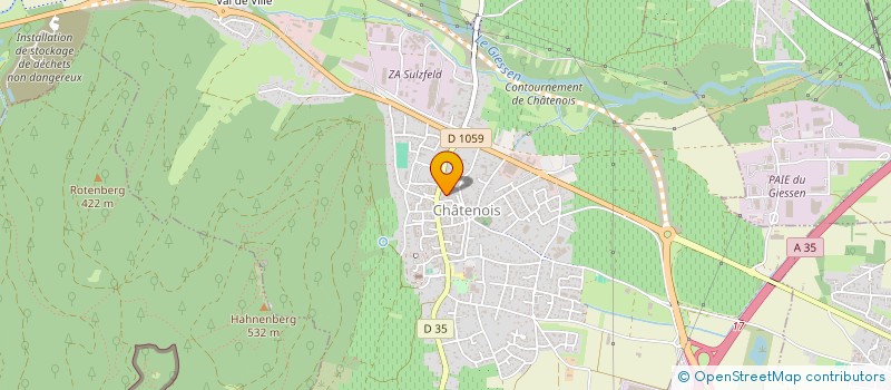 localisation de l'entreprise MONSIEUR SEBASTIEN LUDWIG  CHATENOIS