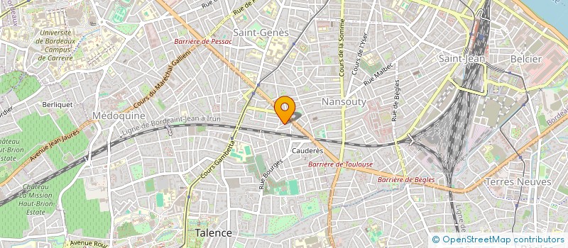 localisation de l'entreprise MONSIEUR SEBASTIEN LUSSAGNET  TALENCE