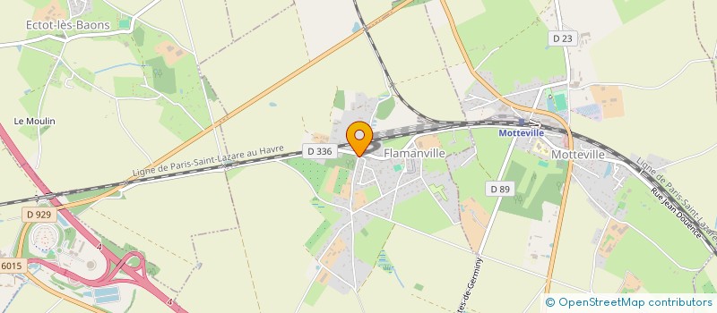 localisation de l'entreprise MONSIEUR SEBASTIEN MABIRE  FLAMANVILLE
