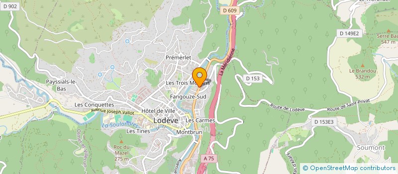 localisation de l'entreprise MONSIEUR SEBASTIEN MACHEDA  LODEVE