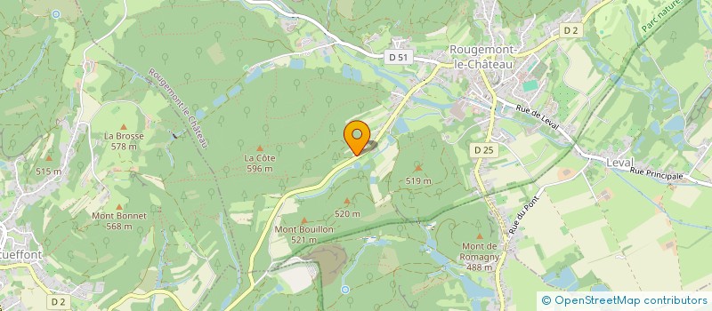 localisation de l'entreprise MONSIEUR SEBASTIEN MADRU  ROUGEMONT-LE-CHATEAU