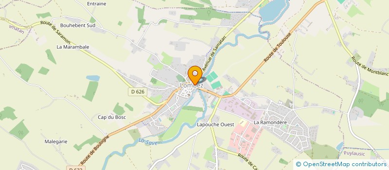 localisation de l'entreprise MONSIEUR SEBASTIEN MADY  LOMBEZ