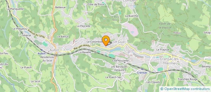 localisation de l'entreprise MONSIEUR SEBASTIEN MAGAND  AUBIN