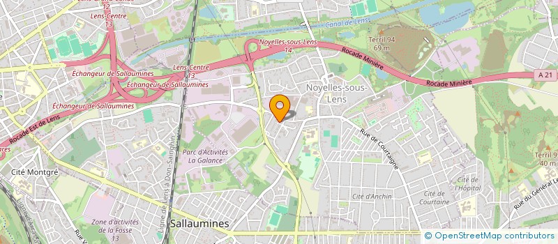 localisation de l'entreprise MONSIEUR SEBASTIEN MAHIEU  NOYELLES-SOUS-LENS