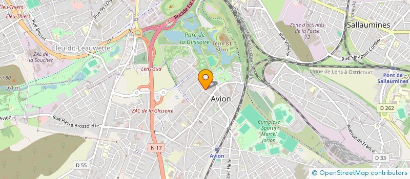 localisation de l'entreprise MONSIEUR SEBASTIEN MAHIEU à AVION