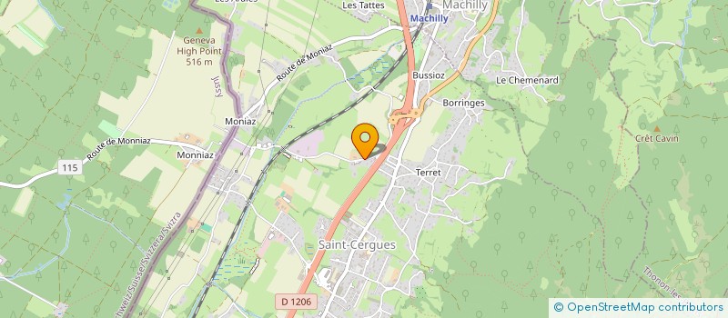 localisation de l'entreprise MONSIEUR SEBASTIEN MAILLE  SAINT-CERGUES