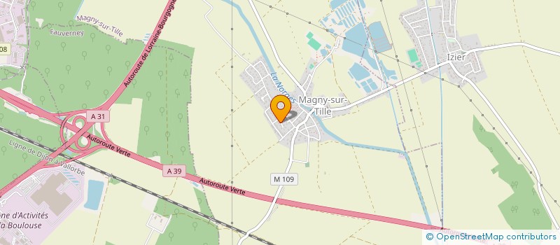 localisation de l'entreprise MONSIEUR SEBASTIEN MAINGRET  MAGNY-SUR-TILLE