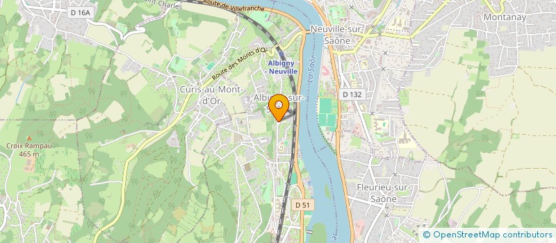 localisation de l'entreprise MONSIEUR SEBASTIEN MAISONNEUVE à ALBIGNY-SUR-SAONE