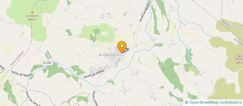 localisation de l'entreprise MONSIEUR SEBASTIEN MALAGANE  ARMENDARITS