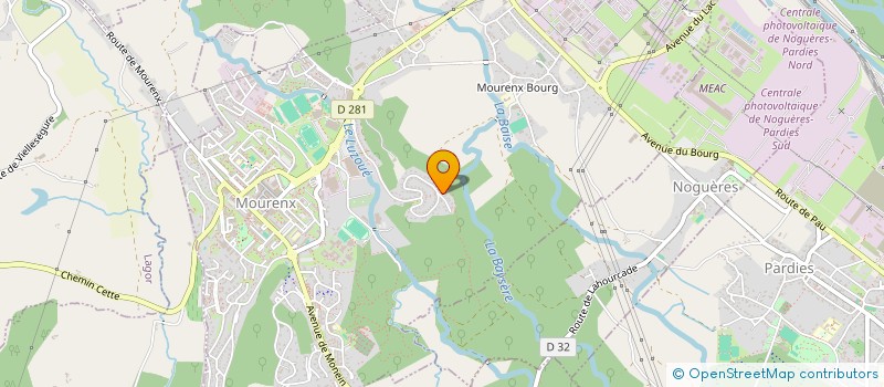 localisation de l'entreprise MONSIEUR SEBASTIEN MALHERBE  MOURENX