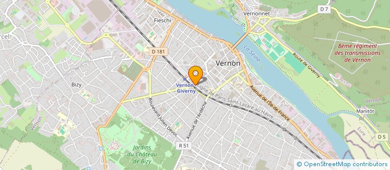 localisation de l'entreprise MONSIEUR SEBASTIEN MALLET à VERNON