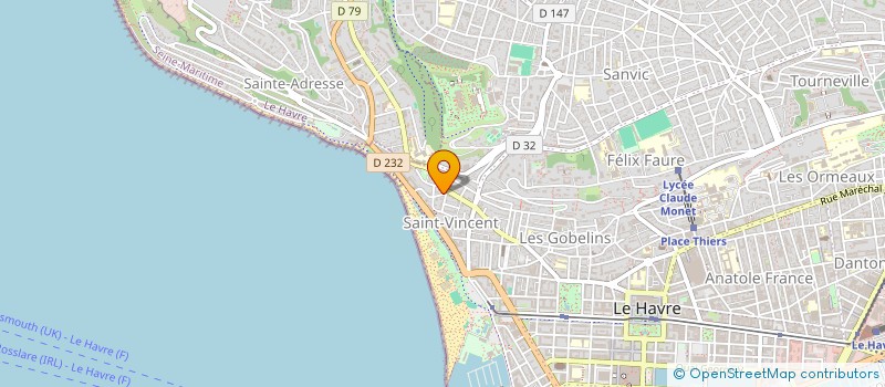 localisation de l'entreprise MONSIEUR SEBASTIEN MALLET  LE HAVRE