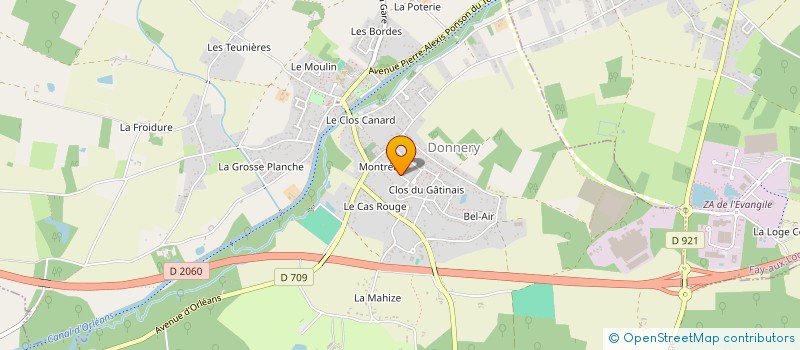 localisation de l'entreprise MONSIEUR SEBASTIEN MAMETZ à DONNERY