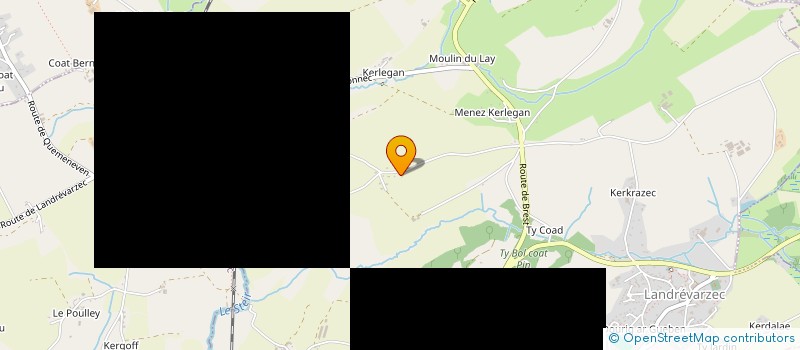 localisation de l'entreprise MONSIEUR SEBASTIEN MANDON  LANDREVARZEC