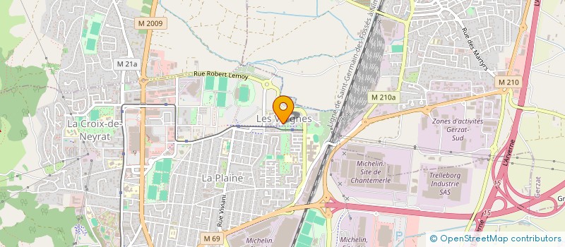 localisation de l'entreprise MONSIEUR SEBASTIEN MANHES  THIERS