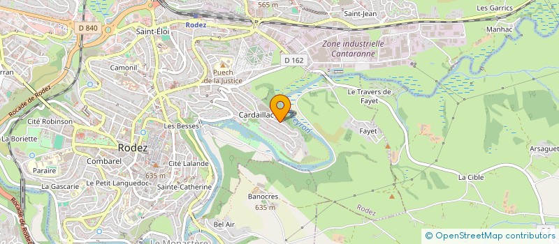 localisation de l'entreprise MONSIEUR SEBASTIEN MANIBAL à RODEZ
