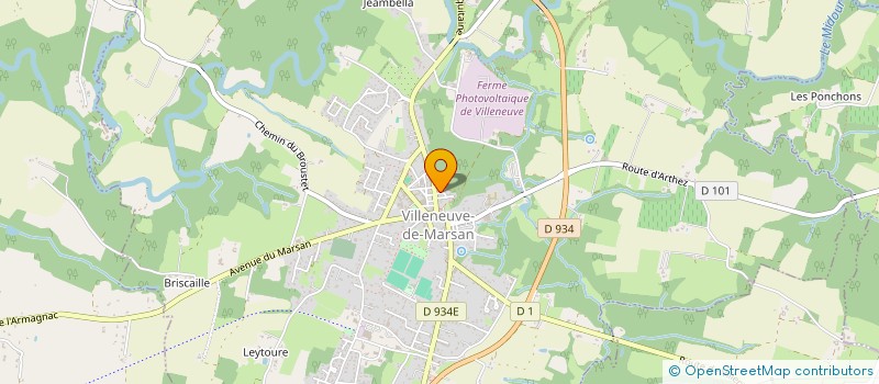 localisation de l'entreprise MONSIEUR SEBASTIEN MANNEVY MANDERE  VILLENEUVE-DE-MARSAN