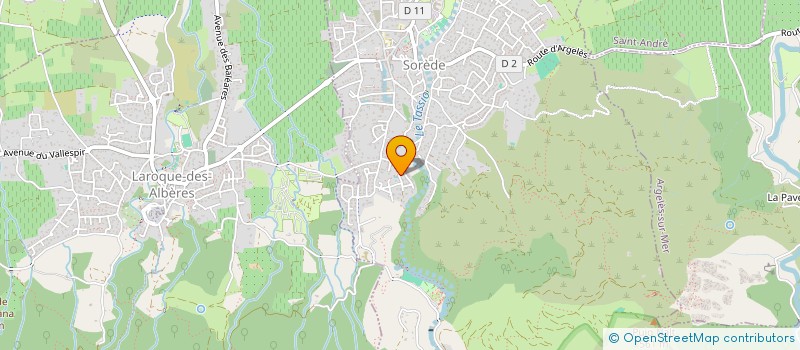 localisation de l'entreprise MONSIEUR SEBASTIEN MARAIS  SOREDE