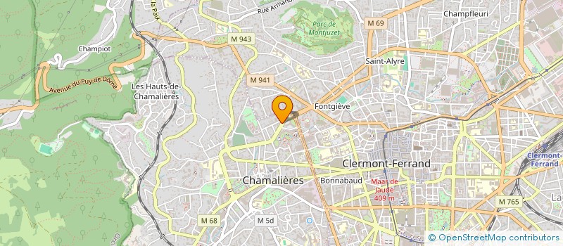 localisation de l'entreprise MONSIEUR SEBASTIEN MARCHAND  CHAMALIERES