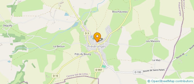 localisation de l'entreprise MONSIEUR SEBASTIEN MARGOLLE  PREVERANGES