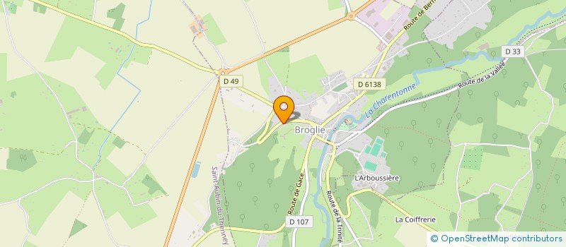 localisation de l'entreprise MONSIEUR SEBASTIEN MARIOLLE  BROGLIE