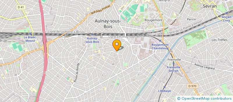 localisation de l'entreprise MONSIEUR SEBASTIEN MARION à AULNAY-SOUS-BOIS