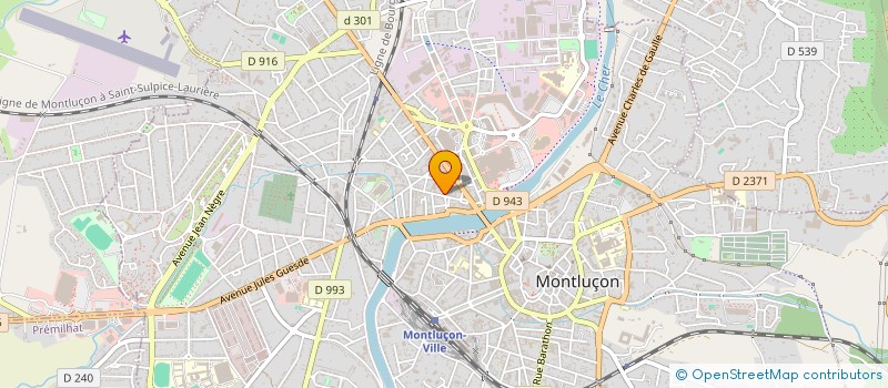 localisation de l'entreprise MONSIEUR SEBASTIEN MARIUS à MONTLUCON