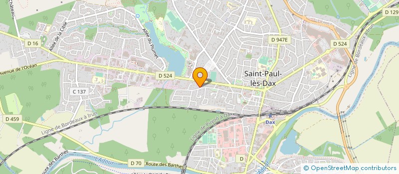 localisation de l'entreprise MONSIEUR SEBASTIEN MARMOUGET à SAINT-PAUL-LES-DAX
