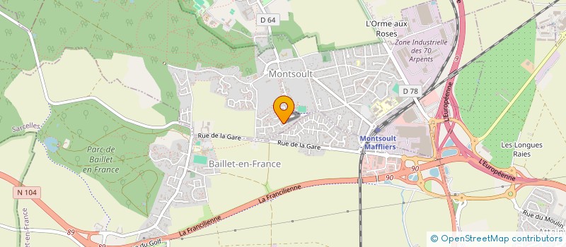 localisation de l'entreprise MONSIEUR SEBASTIEN MARQUAND  MONTSOULT