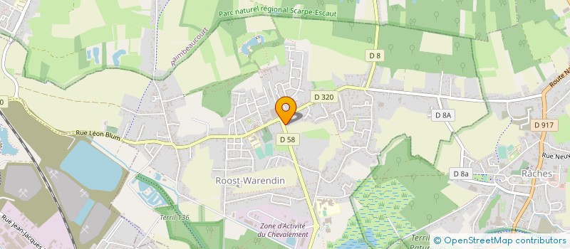 localisation de l'entreprise MONSIEUR SEBASTIEN MARQUET  RAIMBEAUCOURT