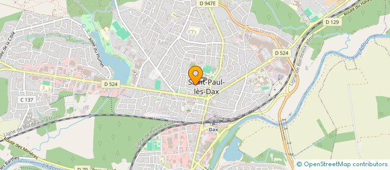 localisation de l'entreprise MONSIEUR SEBASTIEN MARQUET  SAINT-PAUL-LES-DAX
