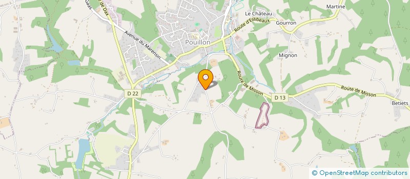 localisation de l'entreprise MONSIEUR SEBASTIEN MARSAN  POUILLON