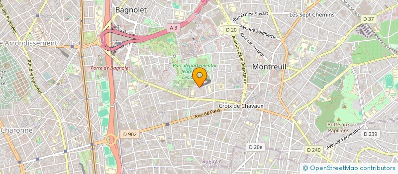 localisation de l'entreprise MONSIEUR SEBASTIEN MARTEL à MONTREUIL